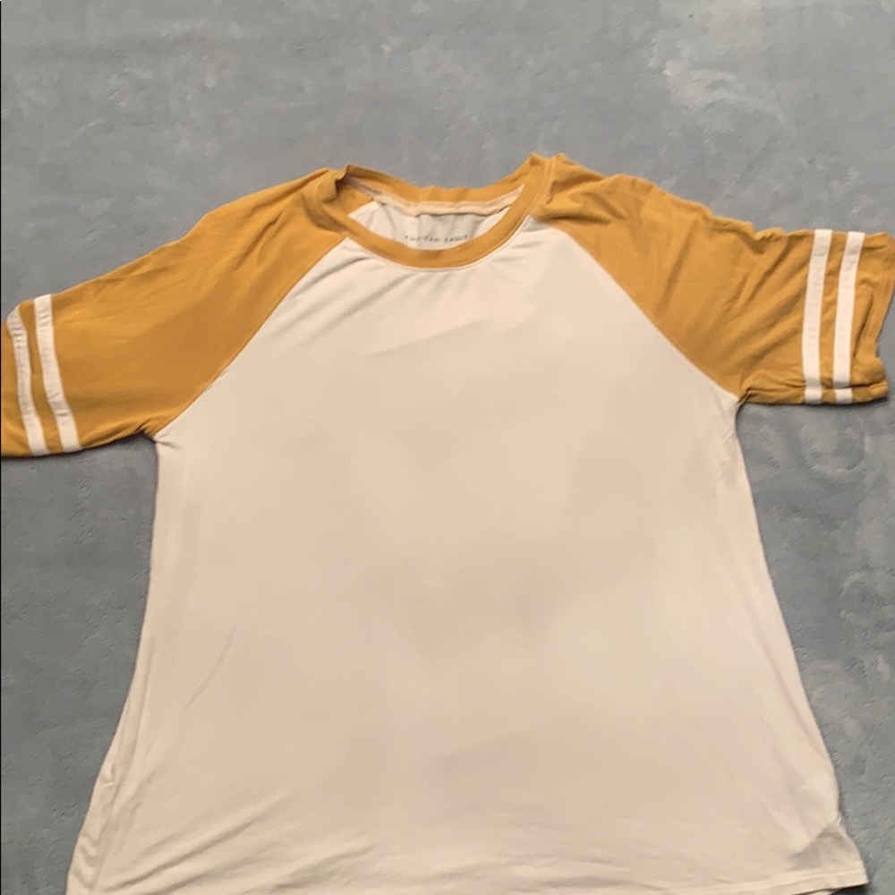soft and sexy white and yellow shirt